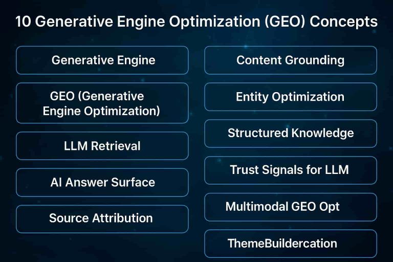 10 個生成式引擎優化（GEO） 相關的重要概念